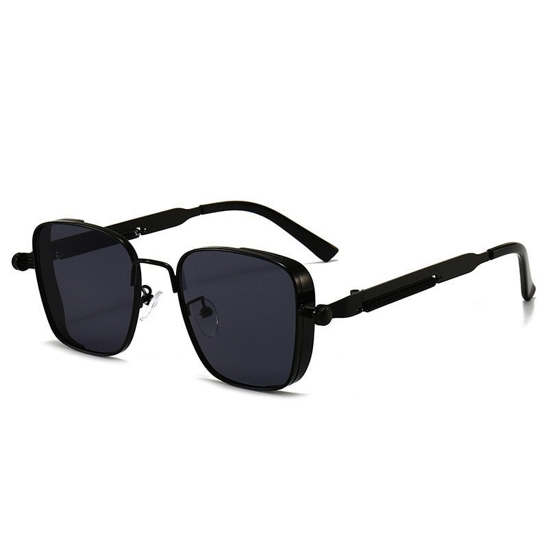 Vintage-style Square Metal Sunglasses With A Personalized Touch
