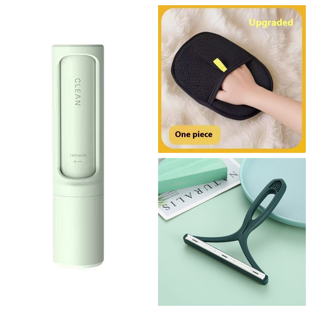 2-1 Reusable Pet Hair Dust Removal Brush