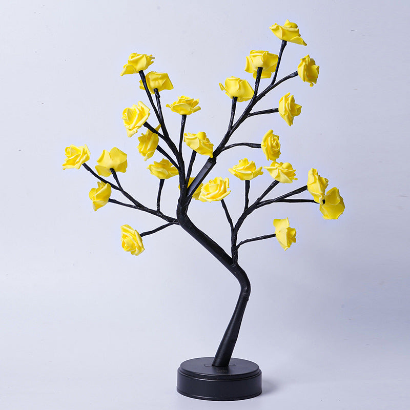 Rose Flower Tree LED Table Lamp (USB)