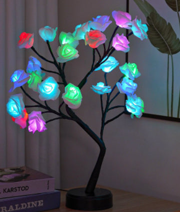 Rose Flower Tree LED Table Lamp (USB)