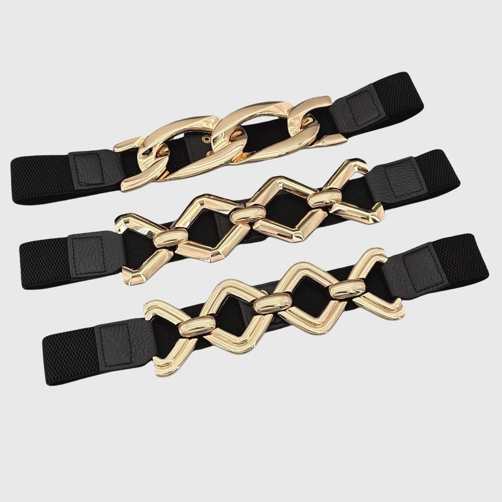 Decorative Geometric Chain Belt
