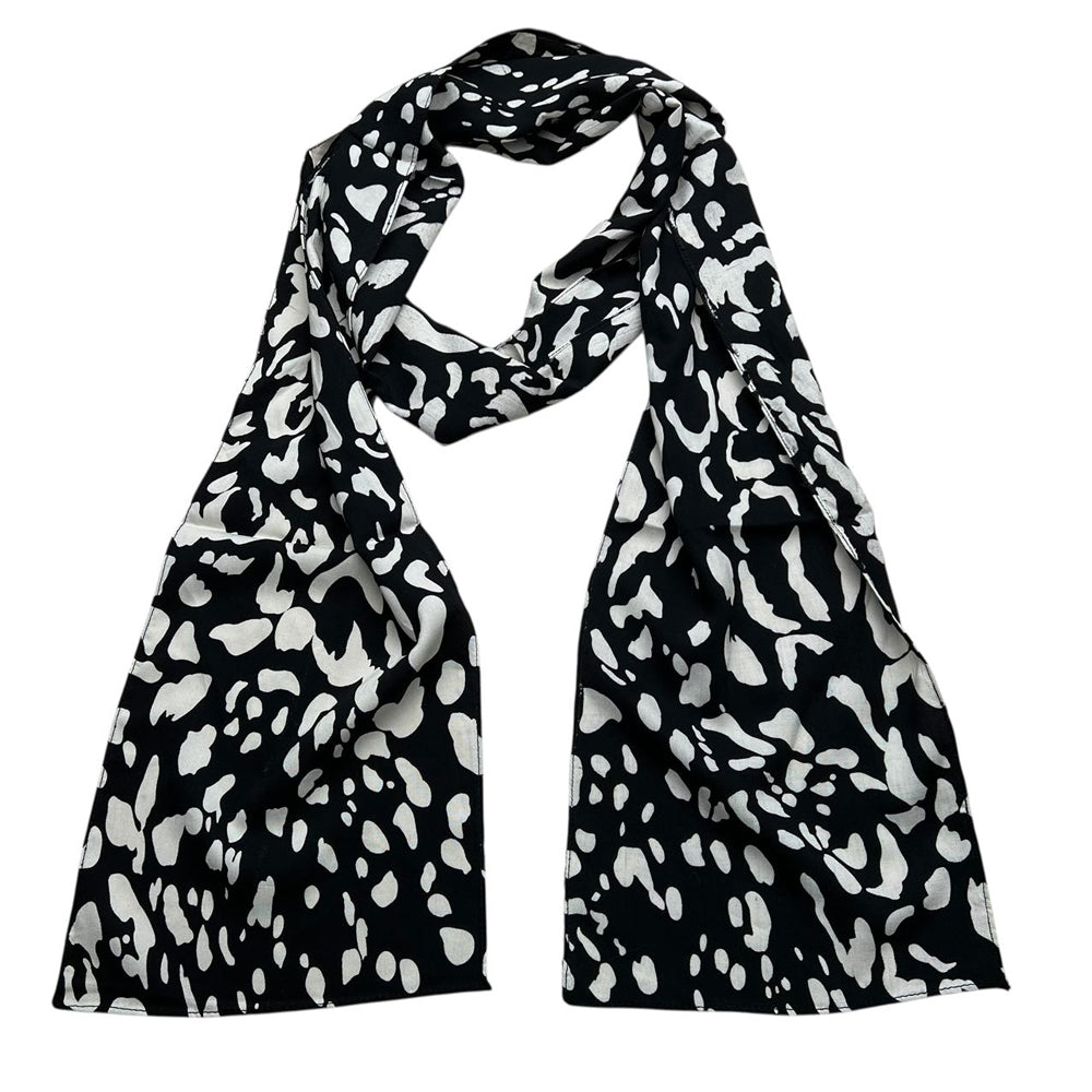 2pcs Abstract Long Scarf,Gallery Opening Bold Abstract Print Makes For Women and Men