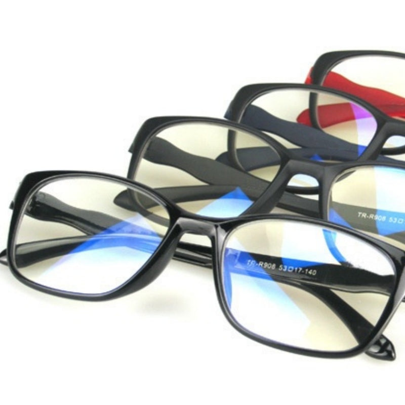 Fashionable Ultra-light TR90 Blue-light-blocking Plain Glasses