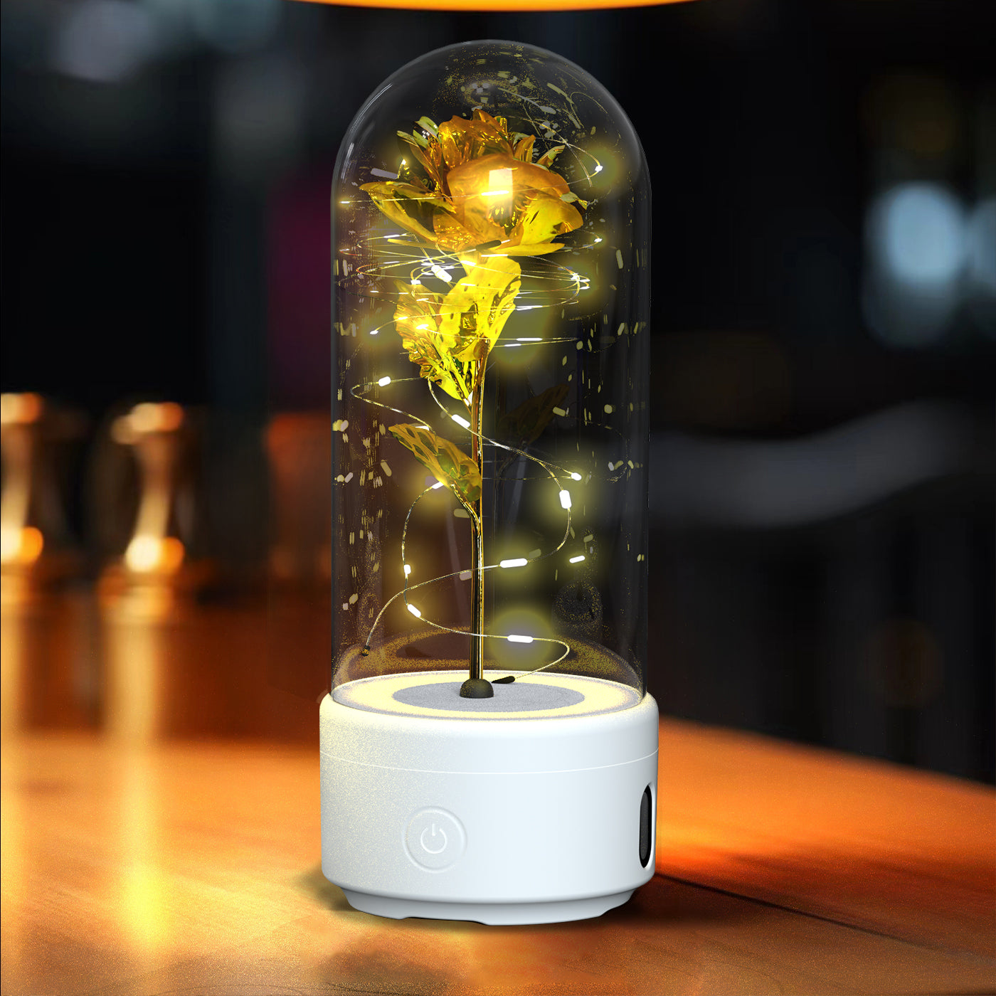 2-in-1 LED Rose Light & Bluetooth Speaker