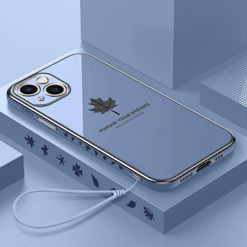 iPhone 14 Anacotte Maple leaves Plating iPhone case