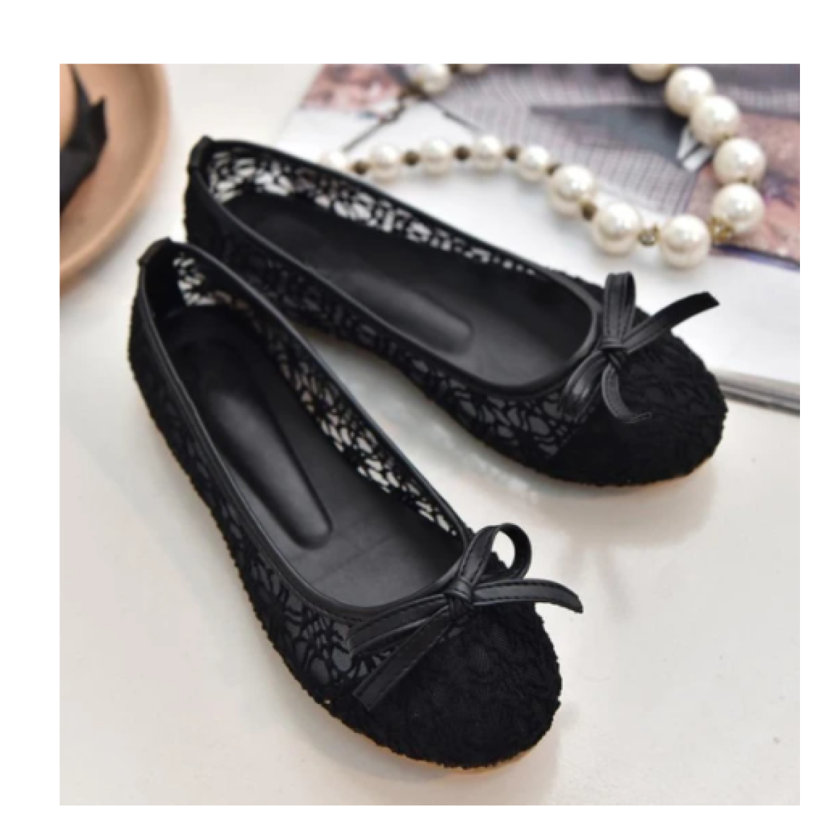 Hollow Breathable Lace Mesh Shoes For Women