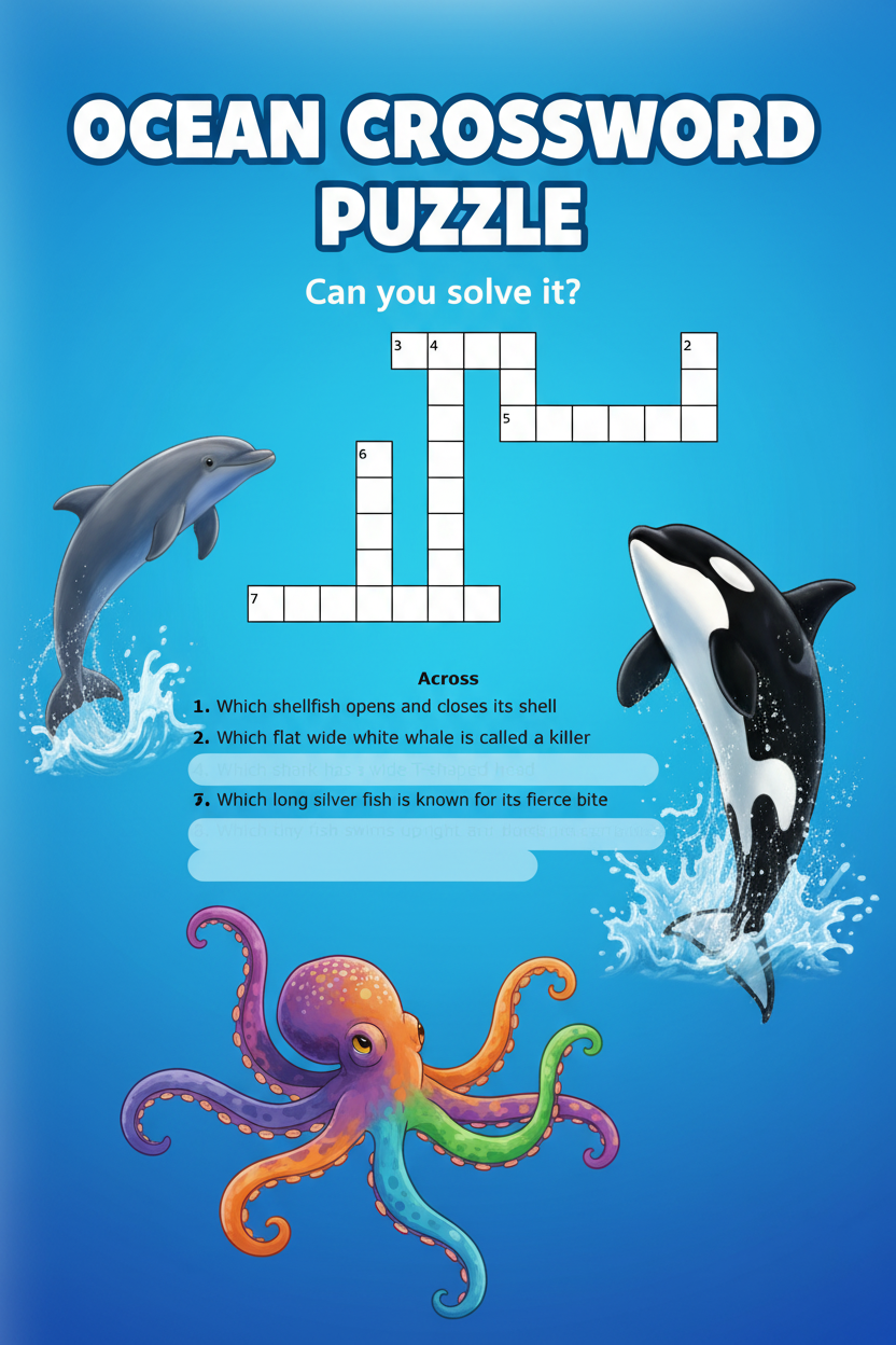 Ocean Crossword Thumbnail