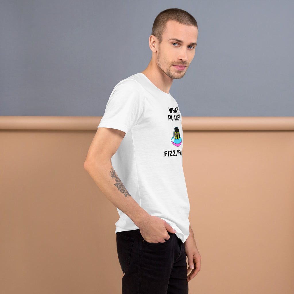 Unisex T shirt featuring a playful design for casual wear, crafted from soft cotton for comfort and style.